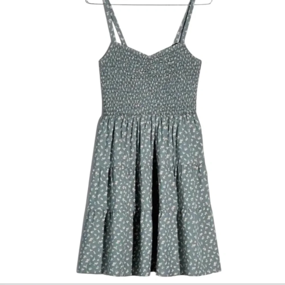 Madewell Green Sleeveless Sundress Sweetheart Neckline